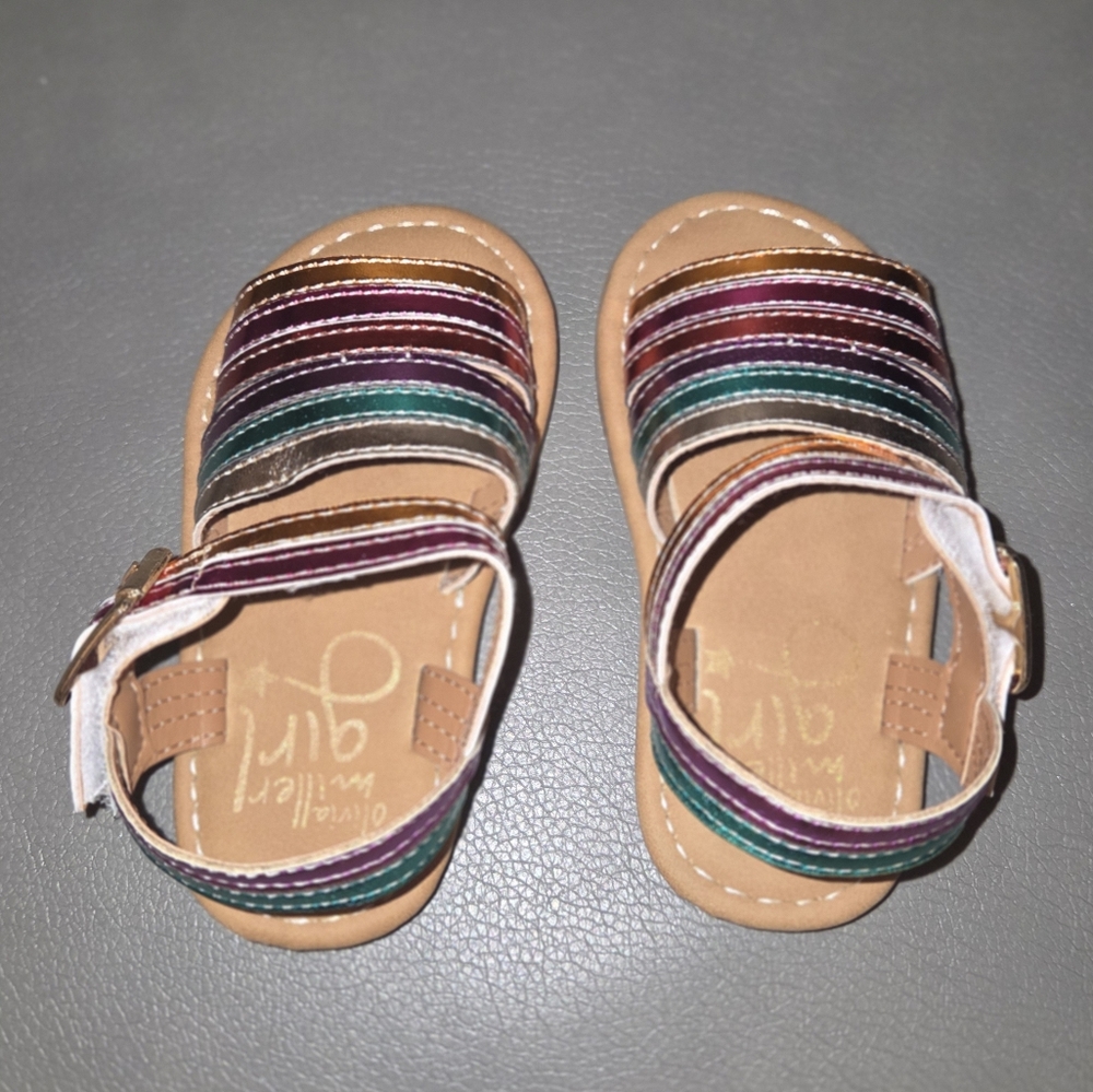 Colorful Striped Kids Sandals